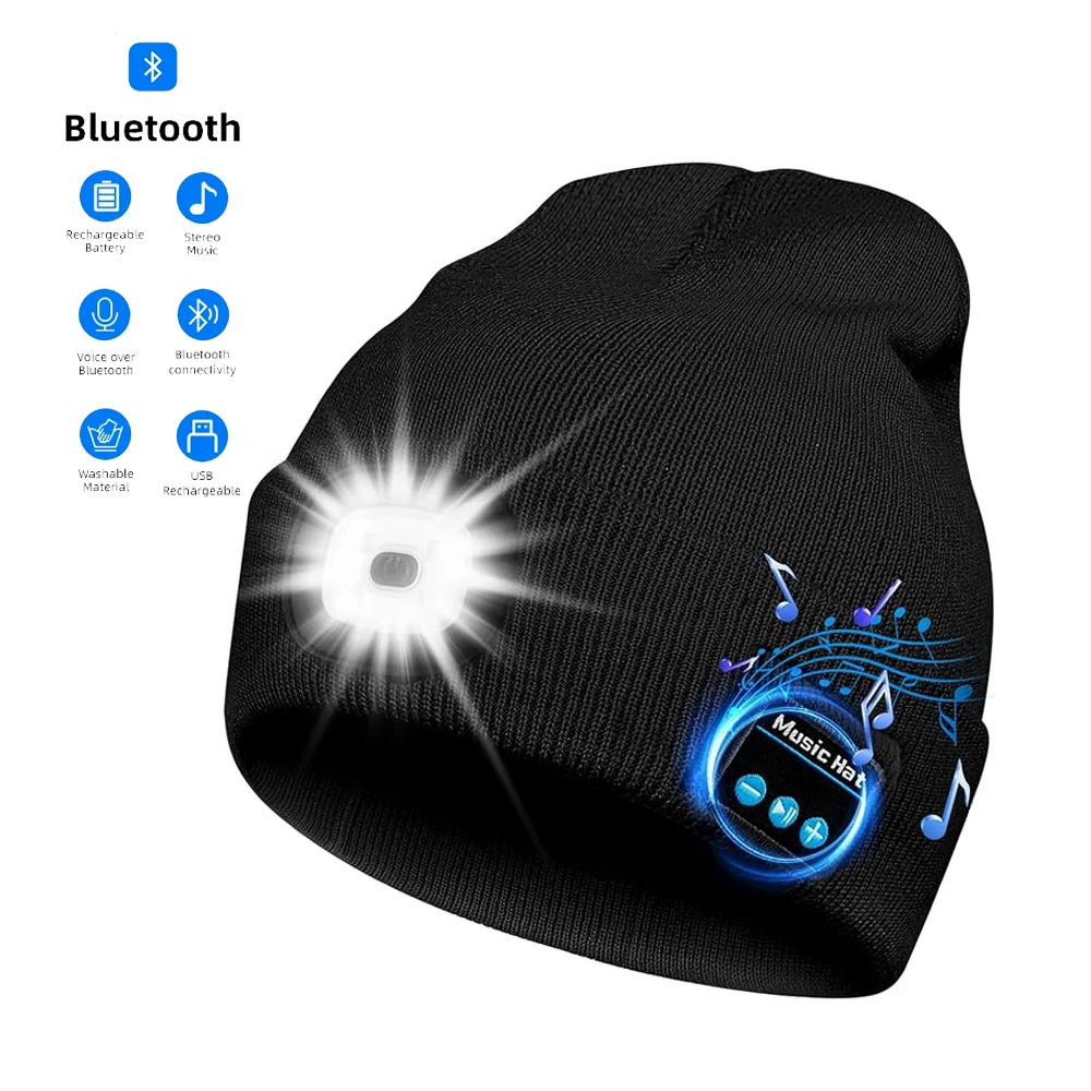 Wired Earphone Mic - Gorro quente mãos livres bluetooth 5.0