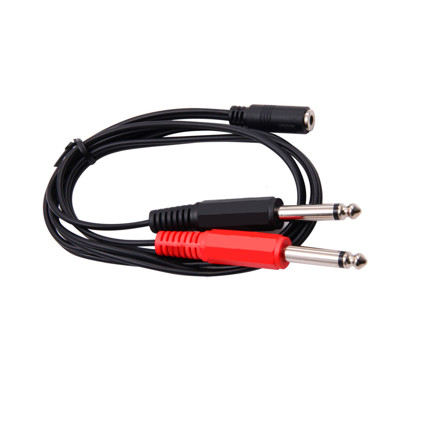 6.35mm macho para 2 6.35mm 3.5 - Audio Splitter Y avaliação e preço