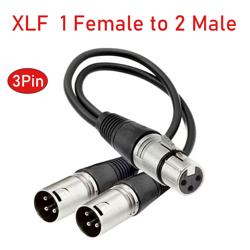 Cabo divisor xlr 3 pinos fêmea - Audio Splitter Y avaliação e preço