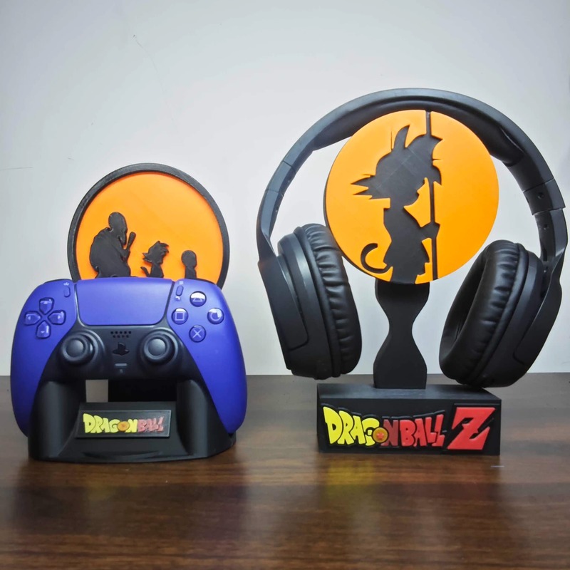 Anime dragon ball z figura gok - Headphone Stand Desk avaliação e preço