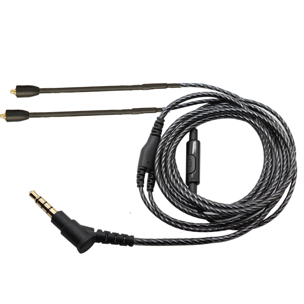 Mmcx se215 cabo com microfone  - Wired Earphone Mic avaliação e preço