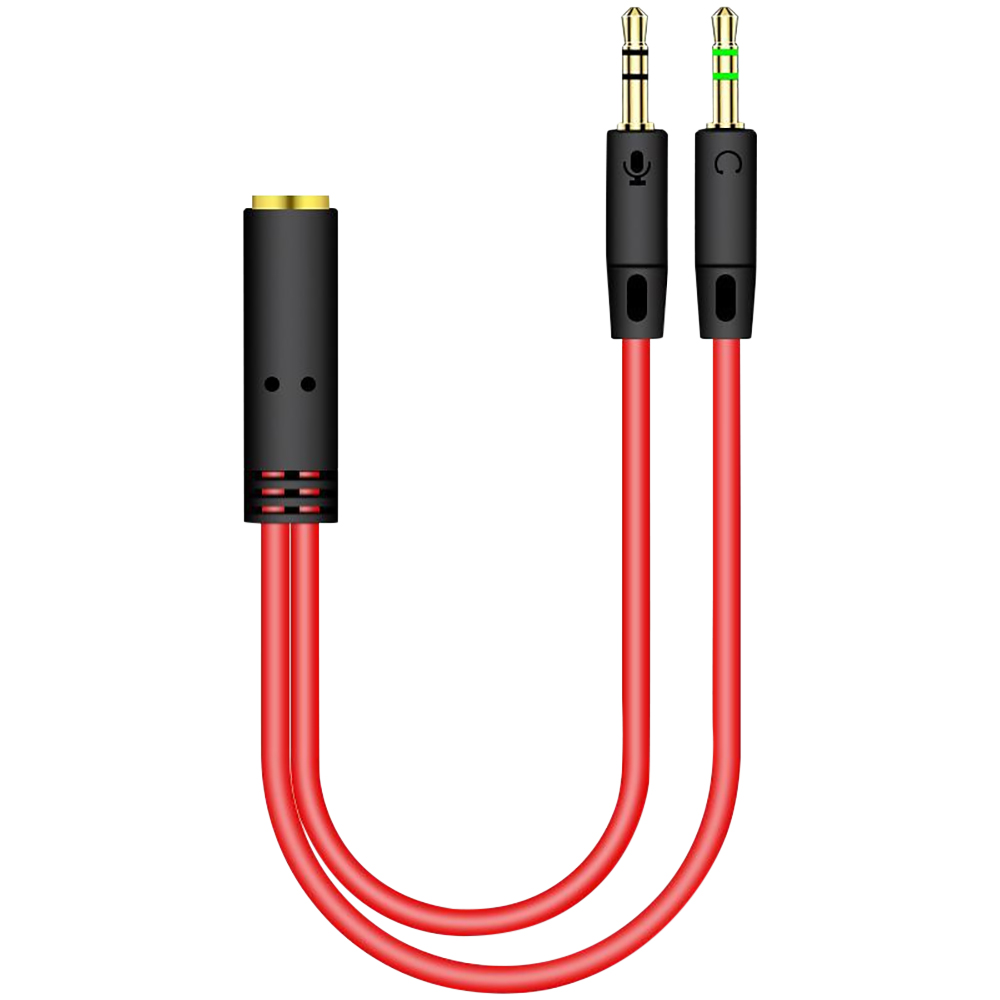 3.5mm jack 2 macho para 1 fême - Audio Splitter Y avaliação e preço